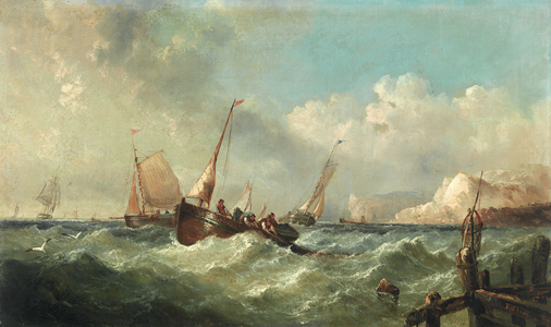 Seascape (oil on canvas)