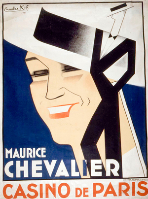 Poster for the show of French singer Maurice Chevalier in Paris in 1927 (poster)