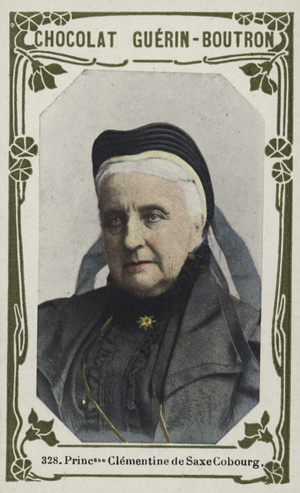 Princesse Clementine de Saxe Cobourg (coloured photo)