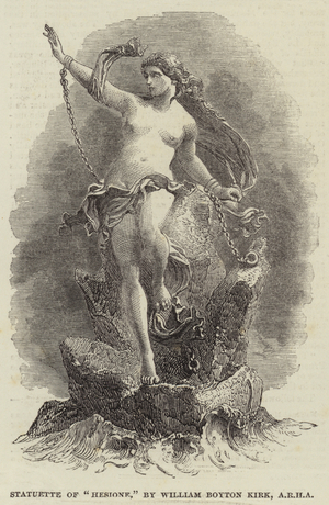 Statuette of "Hesione," by William Boyton Kirk, ARHA (engraving)