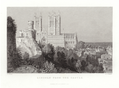 Lincoln fron the Castle (engraving)