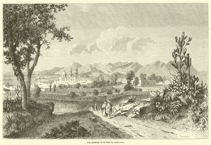 Vue generale de la ville de Chihuahua (engraving)