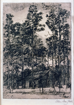Old Pines, North Carolina, c.1923 (etching on paper)