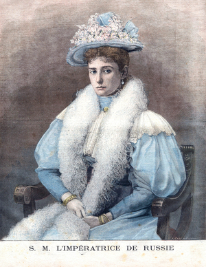 The Empress of Russia, Alexandra Feodorovna, 1896 (print)
