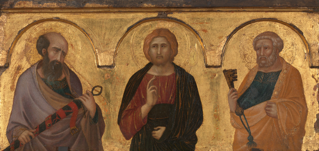 Christ Between Saints Paul and Peter, c.1320 (painting)