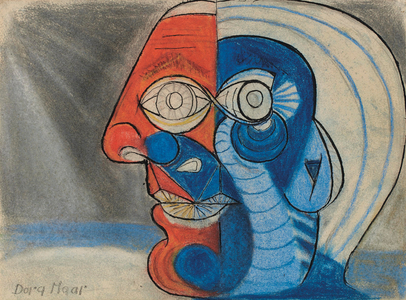 Portrait of Pablo Picasso, c.1938 (pastel & ink on paper)