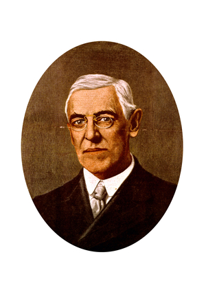 Woodrow Wilson (1856-1924) american president in 1913-1921