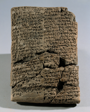 Tablet with cuneiform writing …