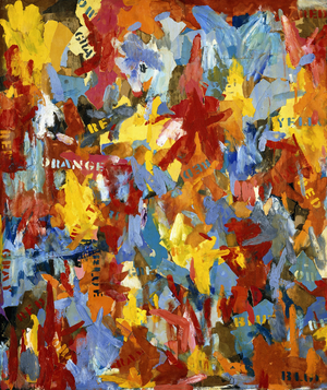 Small False Start, 1960 (encaustic and paper collage on board)