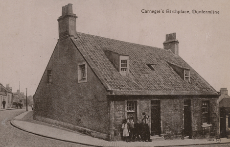 Carnegie's Birthplace, Dunfermline (b/w photo)
