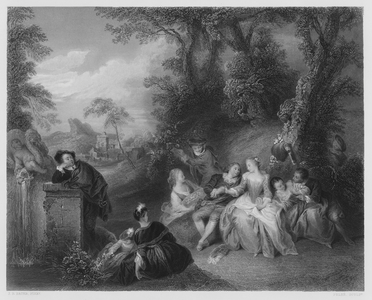 A Fete-Champetre, from the picture in the Royal Collection (engraving)