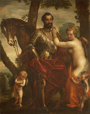 Mars and Venus with Cupids and a Horse (after Veronese)