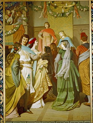 Court life at the Castle of the Holy Grail …