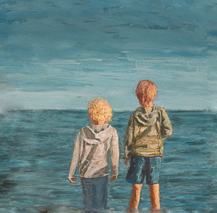 Silent Sun, 2025 (oil on panel)