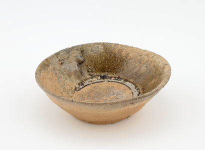 "Mountain tea bowl" (waster recovered from abandoned kiln site), 12th century (stoneware with traces of natural ash glaze)