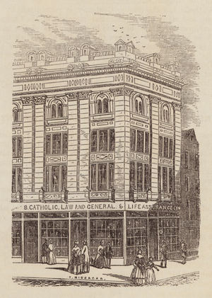 Catholic, Law, and General Life Assurance Company (engraving)