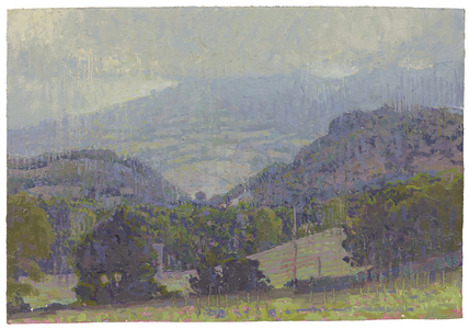 Rainy day in Spring, Le Marche, 2015 (oil on linen)