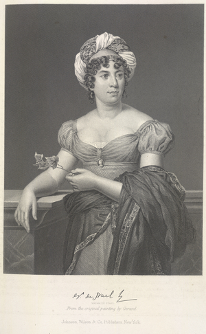 Madame De Staël, 19th century (engraving)