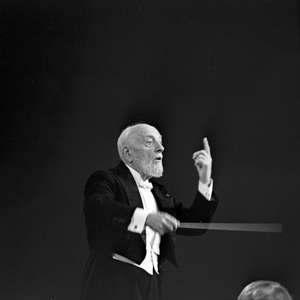 Swiss conductor Ernest Ansermet at Hamburg, Germany 1960s