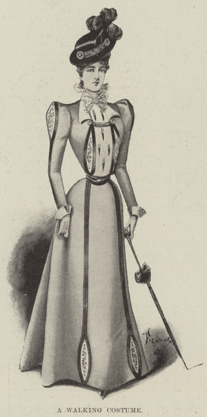 A Walking Costume (litho)