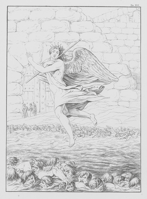Dante's Divine Comedy, Inferno (Hell), Plate XVI (litho)