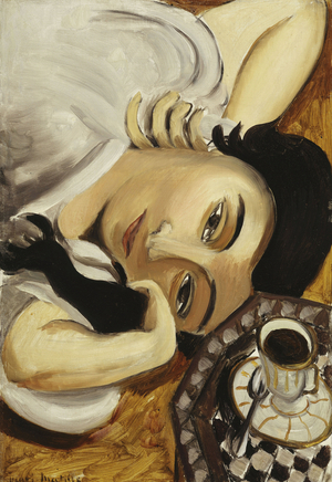 Lorette with a Cup of Coffee, 1916-17 (oil on canvas)