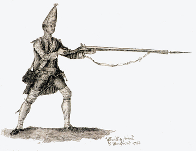 Great Britain, British Grenadier of the 13th Regiment of Foot circa 1753