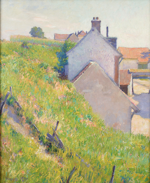A Sunlit Hillside, 1890 (oil on canvas)