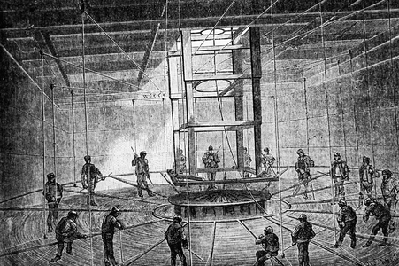 The 'Great Eastern' used during the creation of the Atlantic Telegraph, 1850