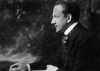 Henry K. Hadley (1871-1937), American Composer and Conductor, half-length Profile Portrait, photo by Apeda N.Y., 1918 (b/w photo)