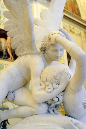 Cupid and Psyche, detail, 1794-99 (marble)