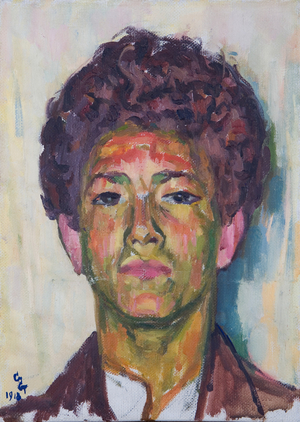 Alberto Giacometti, 1918 (oil on canvas)