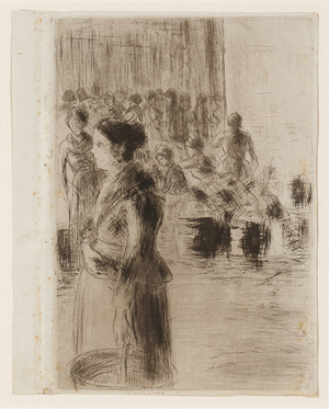 The Good Woman Doing Her Market Shopping, 1888(etching and drypoint on wove paper)