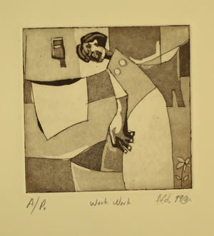 Work Work, 1999 (etching)
