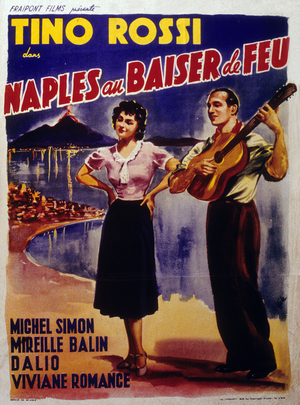 Naples au Baiser de Feu (The Kiss of Fire), 1936 (poster)