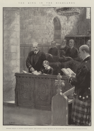 The King in the Highlands (litho)