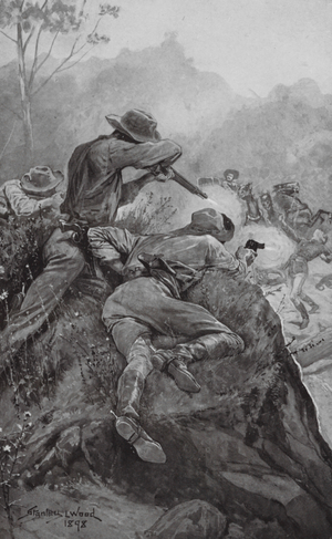 Attack on a Gold Escort (litho)