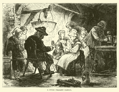 A Swiss Peasant Family (engraving)