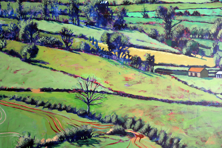 Pentre close up 2, 2019 (acrylic on board)