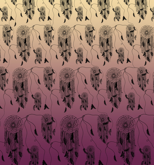 Faded Dream Catcher, 2015 (ink on paper and photoshop)