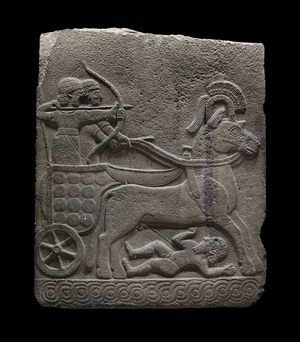 The Battle of the Chariots, -750 (Basalt)