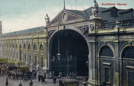 Smithfield Market, London (b/w photo)