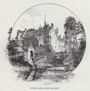 Cawdor Castle, from the Burn (litho)