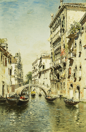 Rio Santa Marina (oil on panel)
