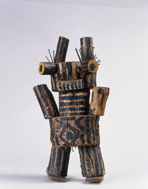 Standing Figure; Staande Figuur, 1947 (painted wood and nails)