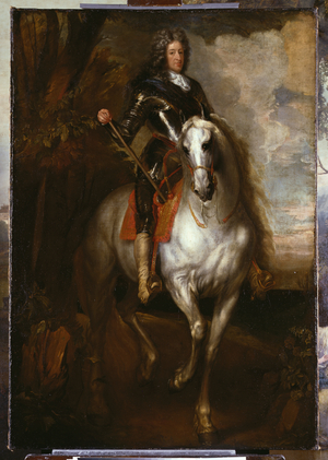 Equestrian Portrait of Maximilian II Emmanuel, Elector of Bavaria, 1700 (oil on canvas)
