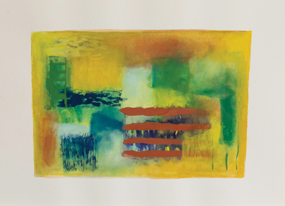 Yellow garden II, 2003 (gouache on watercolour paper)