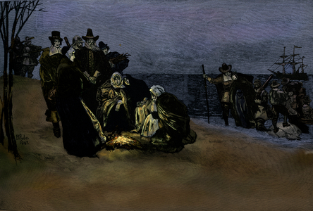 Landing of the Mayflower pilgrims