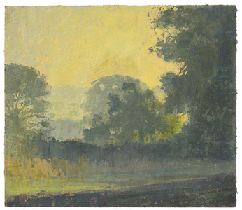 The Corner by the lakes, 2018 (oil on linen)