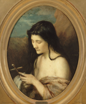 Sainte Marie l'Egyptienne, in 1861 (oil)